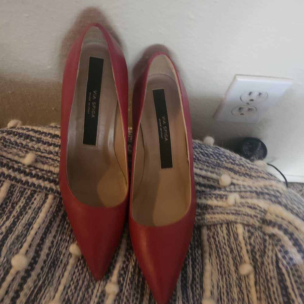 Via Spiga Women's Red Pumps Used One Time